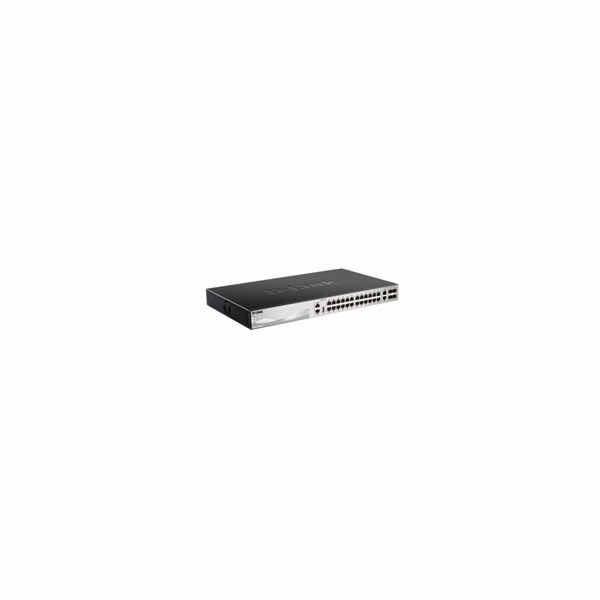 D-Link DGS-3130-30TS/E L3 Stackable Managed Gigabit Switch, 24x gigabit, 2x 10GBASE-T, 4x SFP+