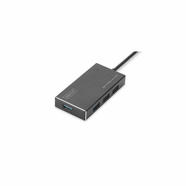 DIGITUS Hub USB 3.0, 7 portů vč. Napájecí zdroj 5V / 3,5A Hliníkový kryt