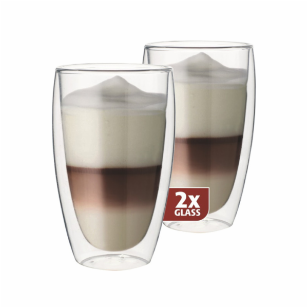 Maxxo DG832 latté dvoustěnné termo sklenice 2ks