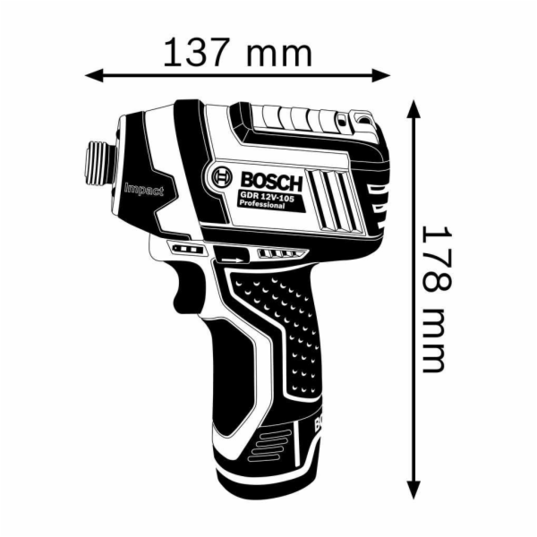 Bosch GDR 12V-105 aku rázový utahovák