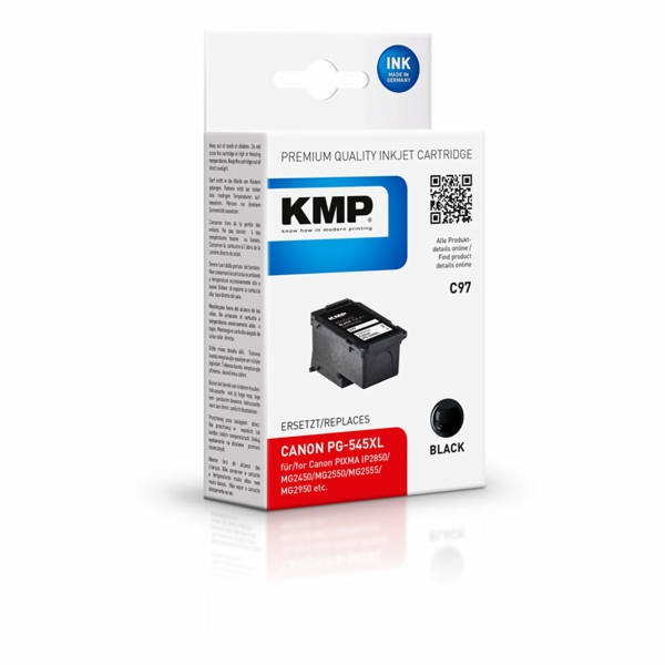 KMP C97 cartridge cerna kompatibilni s Canon PG-545 XL