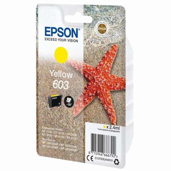 EPSON ink bar Singlepack "Hvězdice" Yellow 603 Ink