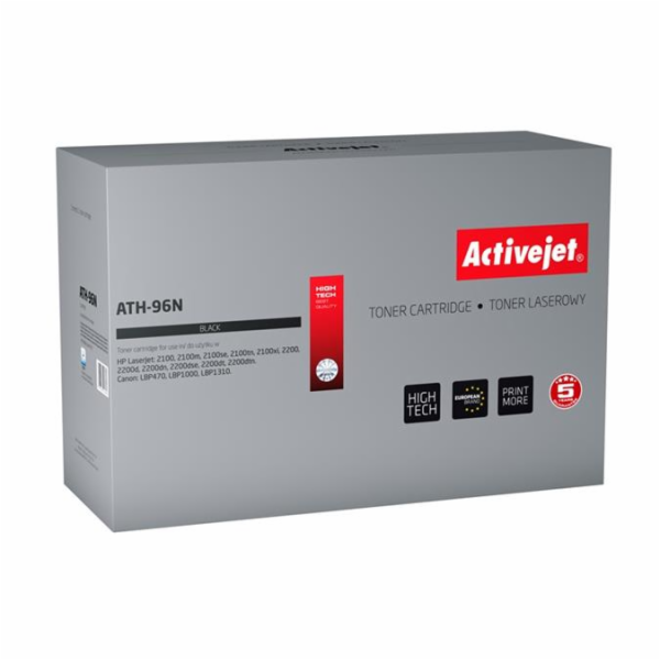 Activejet ATH-96N Toner (replacement for HP 96A C4096A Canon EP-32; Supreme; 5700 pages; black)