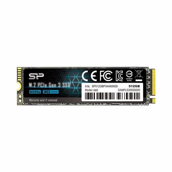 Silicon Power P34A60 512GB M.2 2280 PCI-E x4 Gen3 NVMe SSD (SP512GBP34A60M28)