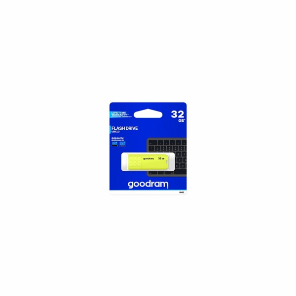 GOODRAM Flash Disk 32GB UME2, USB 2.0, žlutá UME2-0320Y0R11