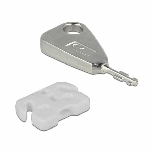 DeLOCK USB Port Blocker Set für USB-A Buchse, Einsteckschloss