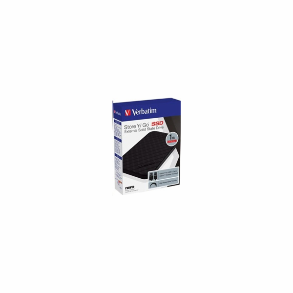 VERBATIM externí SSD 1TB Store ´n´ Go Portable USB3.2 Gen 1, černá