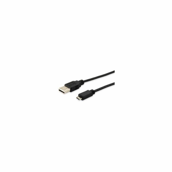 equip 128594 USB-A - microUSB USB kabel 1 m černý