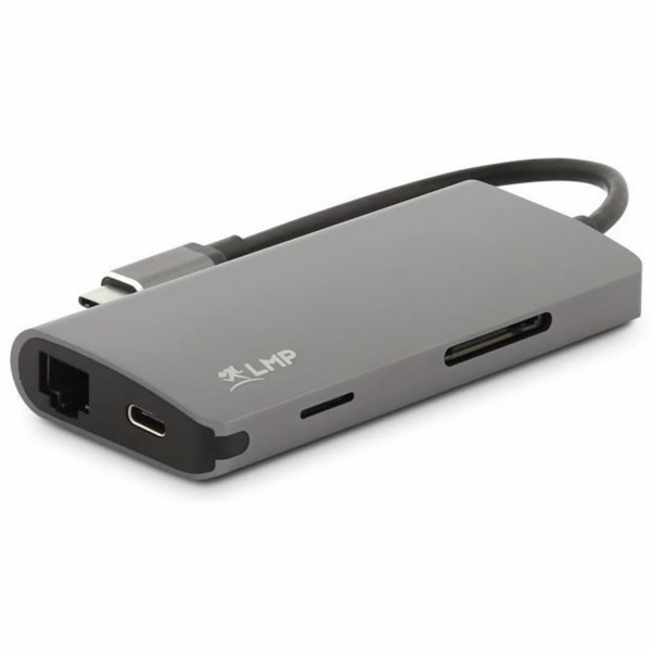 LMP 8 Port USB-C mini Dock space šedá