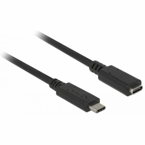 USB kabel Delock Extension USB-C 3.1 2 m černý (85542)