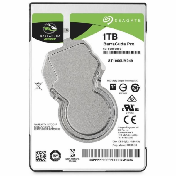 Seagate BarraCuda 1TB, 2,5", SATAIII, 7200rpm, ST1000LM049