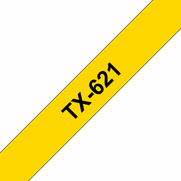 Brother - TX-621, žlutá / černá (9mm)