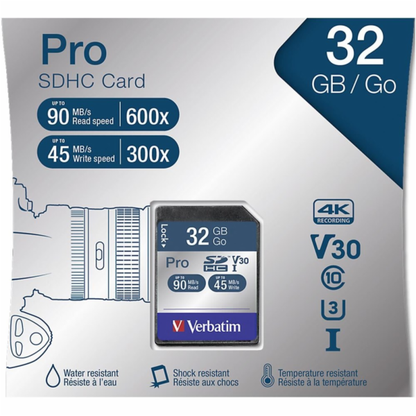Verbatim SDHC karta Pro 32GB Class 10 UHS-I