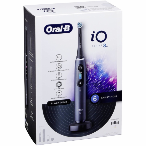 Oral-B Electric Toothbrush iO Series 8N Rechargeable For adults Number of brush heads included 1 Number of teeth brushing modes 6 Black Onyx