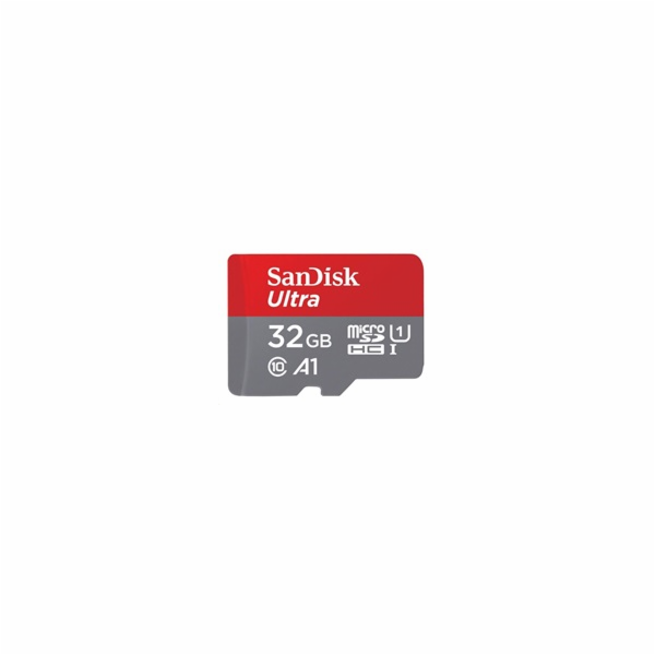 SanDisk MicroSDHC karta 32GB Ultra (120MB/s, A1 Class 10 UHS-I, Android - Tablet Packaging, Memory Zone App) + adaptér