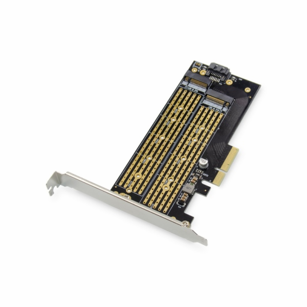 Digitus M.2 NGFF / NVMe SSD PCIexpress Add-On karta podporuje B, M a B + M Key, velikost od 30 ~ 110