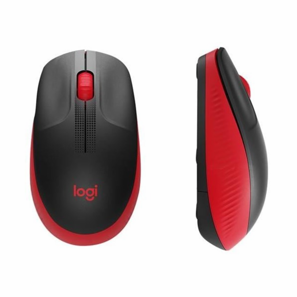 Logitech Wireless Mouse M190 Full-Size, red