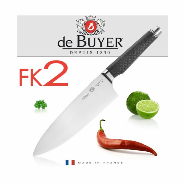 Nůž de Buyer, 4281.21, na bylinky, zeleninu ači krájení plátků masa, FK2, délka čepele 21 cm, vyvažovací systém