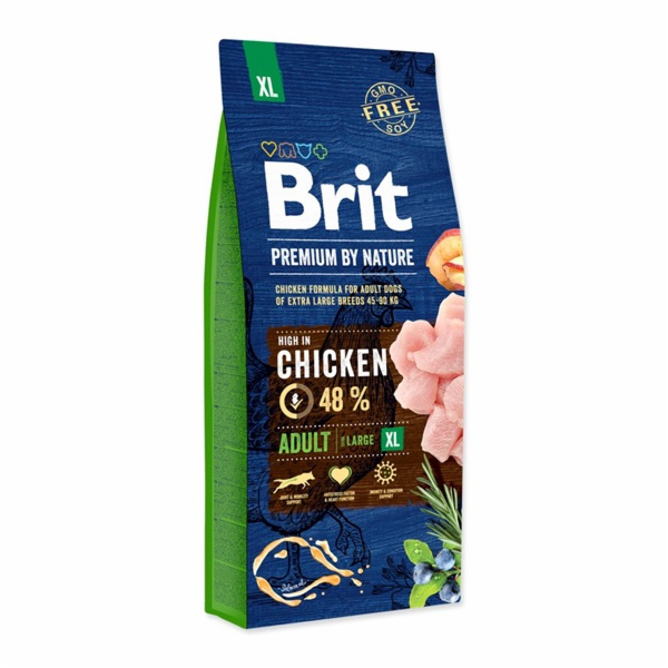 Brit Premium by Nature Adult XL 15kg granule pro psy