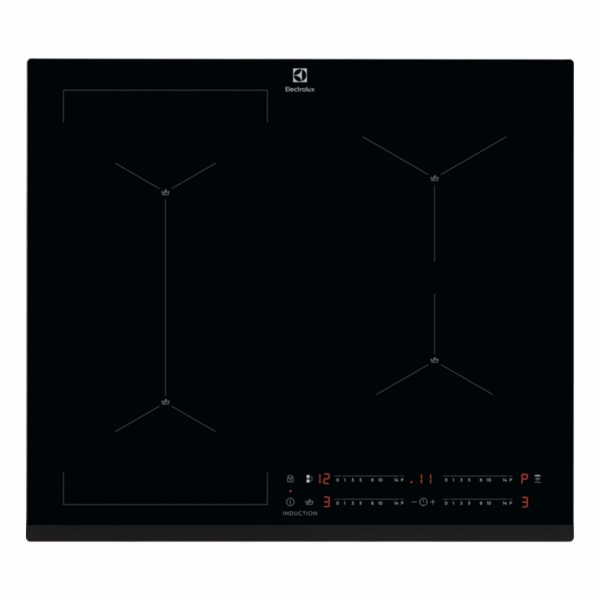 Electrolux EIS62449 Black Built-in 60 cm Zone induction hob 4 zone(s)