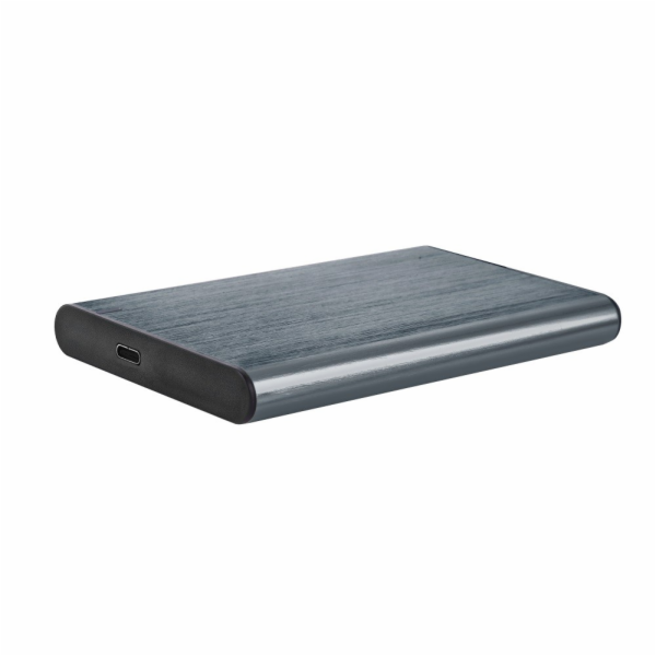 GEMBIRD EE2-U3S-6 skříň HDD / SSD 2,5 s portem USB typu C USB 3.1 kartáčovaný hliník šedá