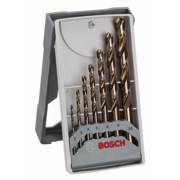 Bosch Mini X-Line Metallbohrer-Set HSS-Co, 7-teilig, Bohrer-Satz