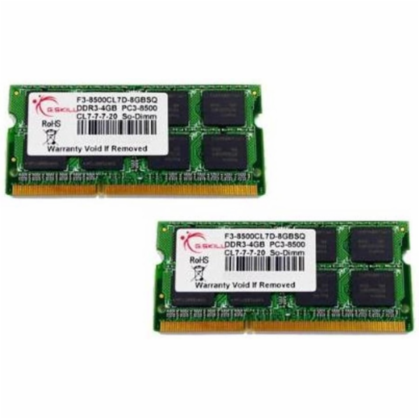 SO-DIMM 8 GB DDR3-1066 Kit, Arbeitsspeicher