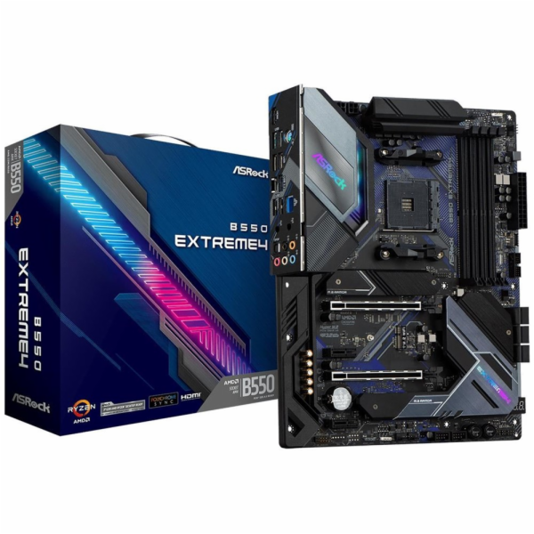 ASRock B550 Extreme4 / AMD B550 / AM4 / 4x DDR4 DIMM / HDMI / 2x M.2 / USB-C / ATX