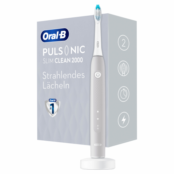 Sonický zubní kartáček Oral-B Pulsonic Slim Clean 2000 šedý