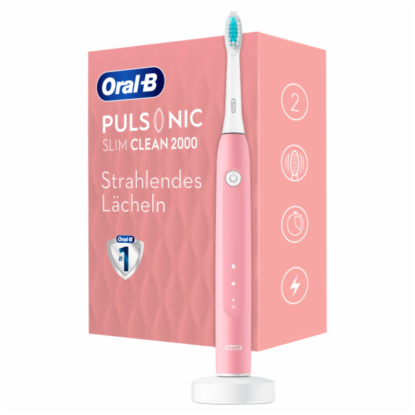 Sonický zubní kartáček Oral-B Pulsonic Slim Clean 2000 růžový