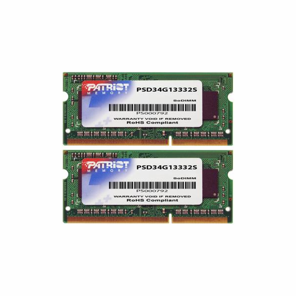 Paměť Patriot DDR3 4GB SL 1333 SO-DIMM