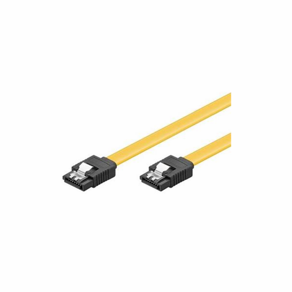 Kabel k HDD PremiumCord 0,2m SATA 3.0 datový kabel 1.5GBs / 3GBs / 6GBs, kov.západka