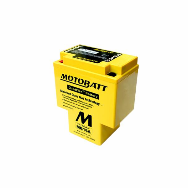 Baterie Motobatt MB16A 17,5Ah, 12V, 2 vývody