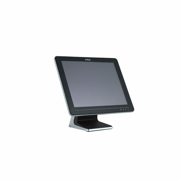 Dotykový monitor FEC AM-1015C, 15" LED LCD, PCAP (10-Touch), USB, VGA/DVI, bez rámečku, černo-stříbr