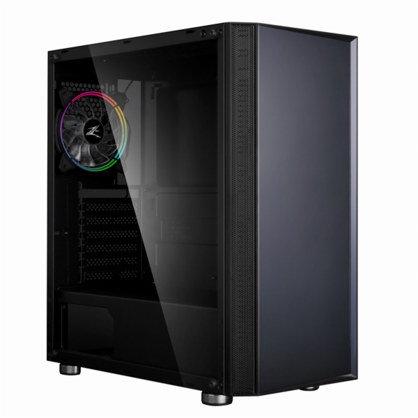 Zalman skříň R2 Black / Middle tower / ATX / 1x120mm RGB fan / USB 3.0 / USB 2.0 / tvrzené sklo