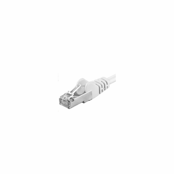 Premiumcord Patch kabel CAT6a S-FTP, RJ45-RJ45, AWG 26/7 0,25m bílá