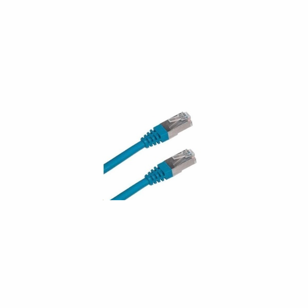 XtendLan patch kabel Cat6A, SFTP, LS0H - 0,25m, modrý (prodej po 10 ks)