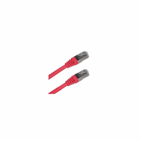 XtendLan patch kabel Cat6A, SFTP, LS0H - 0,25m, červený (prodej po 10 ks)