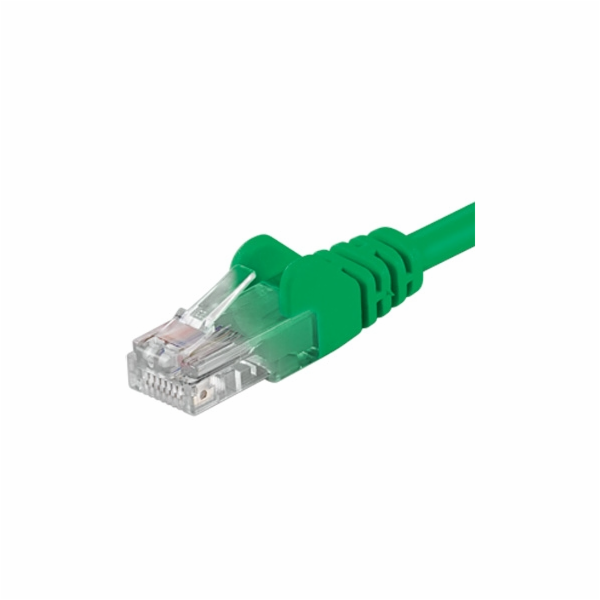 PREMIUMCORD Patch kabel CAT6a S-FTP, RJ45-RJ45, AWG 26/7 3m zelená