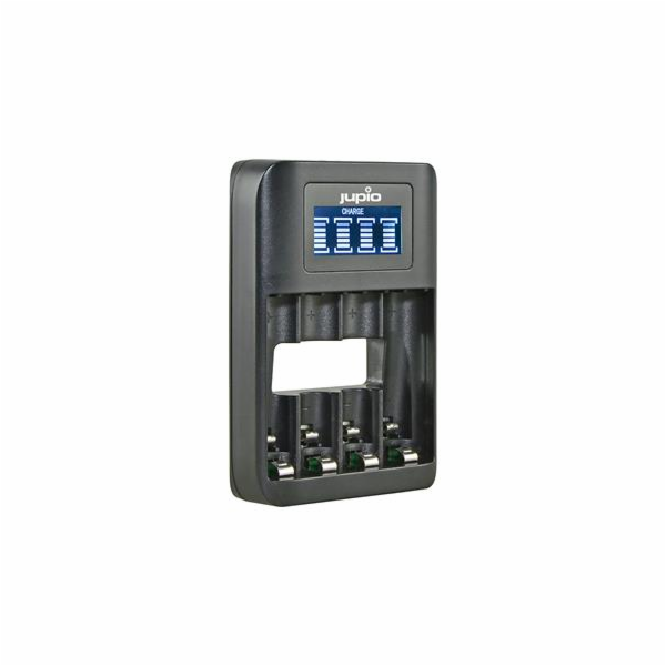 Nabíječka Jupio USB 4-slots Battery Fast Charger LCD pro 1 až 4ks AA/ AAA baterií