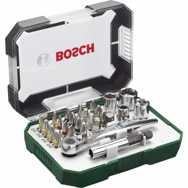 Bosch Prom 26-ti díl. sroubovací sada s rácnou