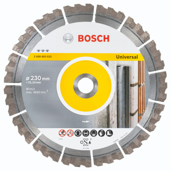 Bosch diamantový delící kotouc 230x22,23x15mm Best Univ. teQ