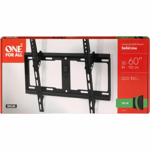 One for All TV Wall mount 65 Solid Tilt