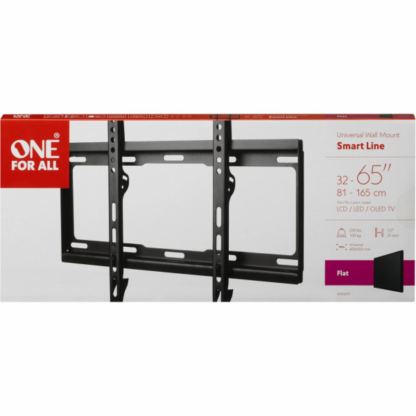 One for All TV Wall mount 65 Smart Flat