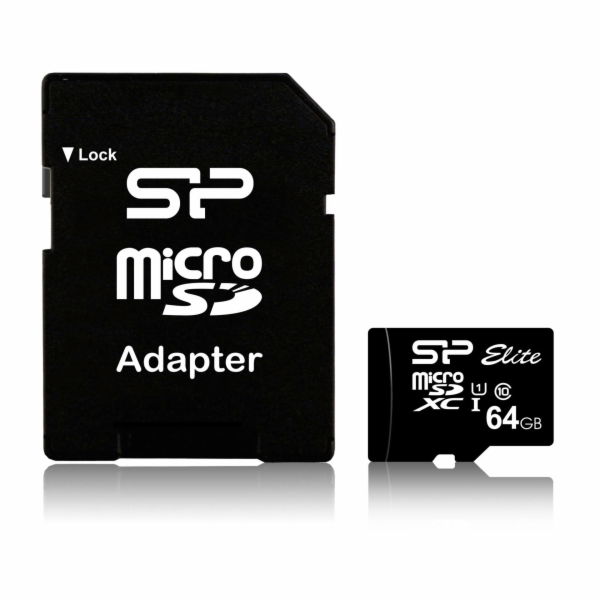 Silicon Power Ellite 64 GB MicroSDXC UHS-I Class 10