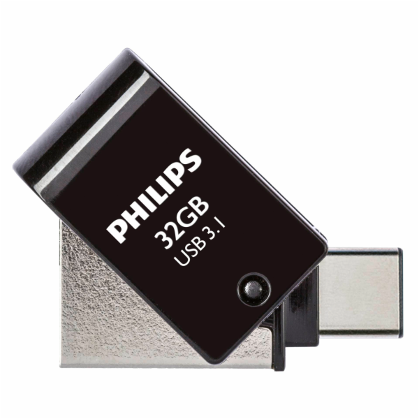 Philips 2 in 1 OTG 32GB USB 3.1 + USB C Midnight Black FM32DC152B/00