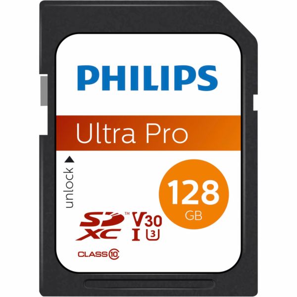 Philips SDXC Card 128GB Class 10 UHS-I U3 V30 A1