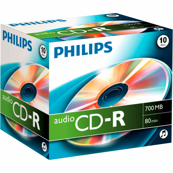 1x10 Philips CD-R 80Min Audio JC