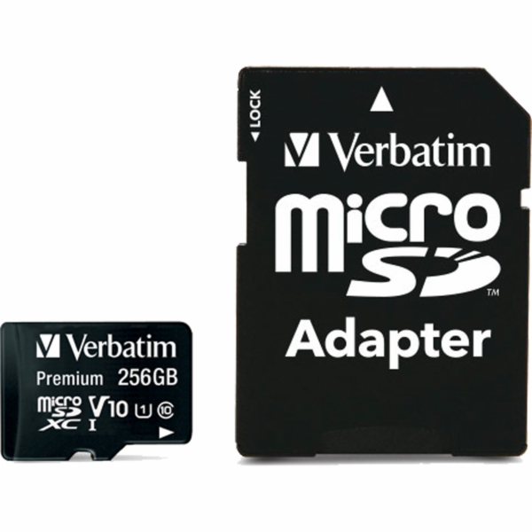 Verbatim microSDXC 256GB Class 10 UHS-I vc. adapteru