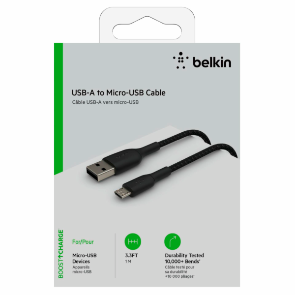 Belkin Micro-USB-Kabel oplasten 1m cerna CAB007bt1MBK